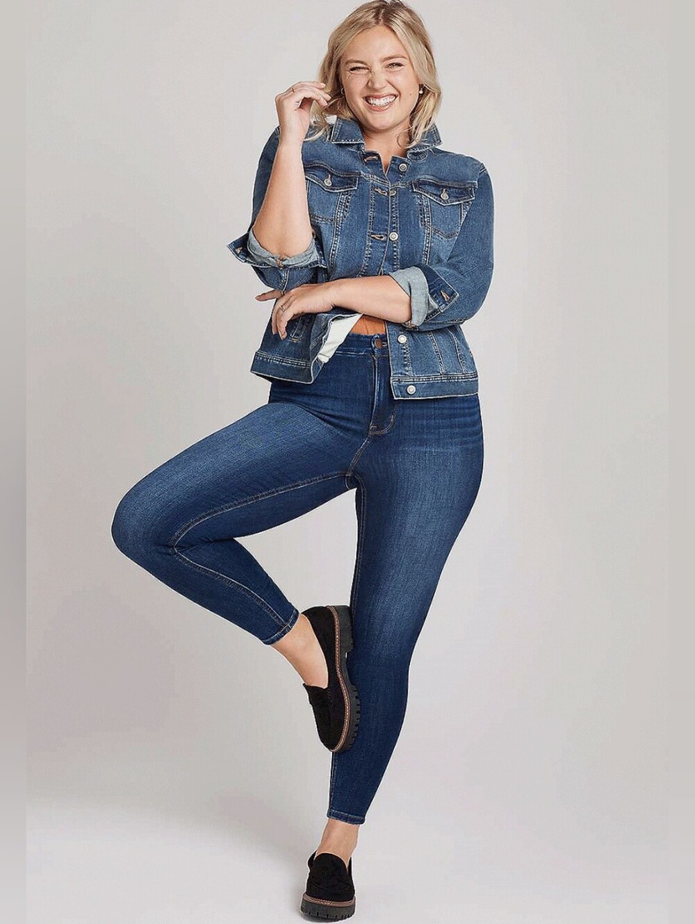 New With Tags Size Small M Jeans By Maurice Limitless High Rise Blue Jeggings